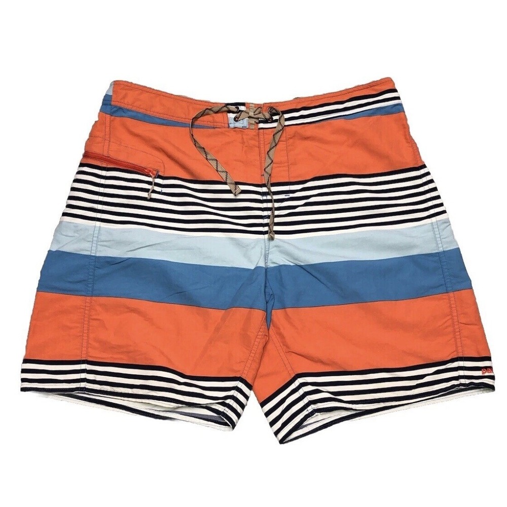 Patagonia Wayfarer Board Shorts Men's 36 Fitz Stripe Catalyst‎ Blue Swim Trunks